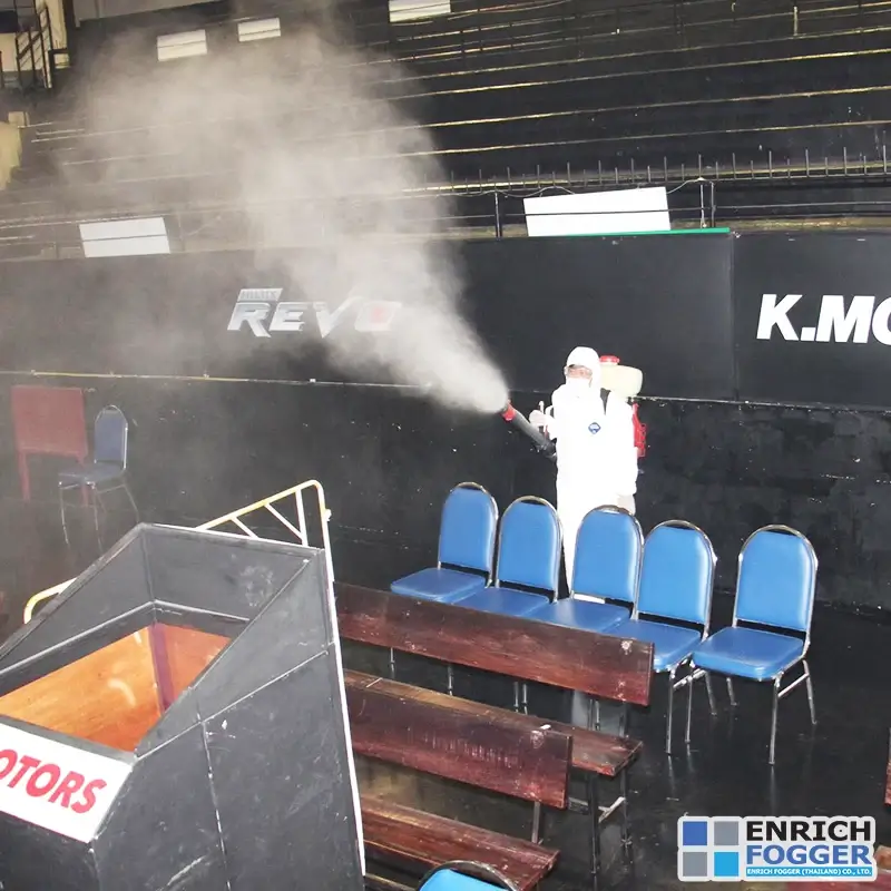 เครื่องพ่นละอองฝอยสะพายหลัง SOLO PORT 423 หน้างาน